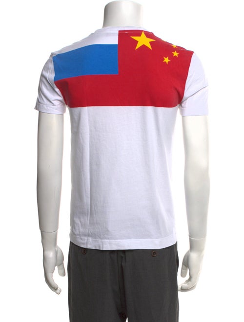 Gosha Rubchinskiy Colorblock Pattern Crew Neck T-Shirt