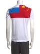 Gosha Rubchinskiy Colorblock Pattern Crew Neck T-Shirt