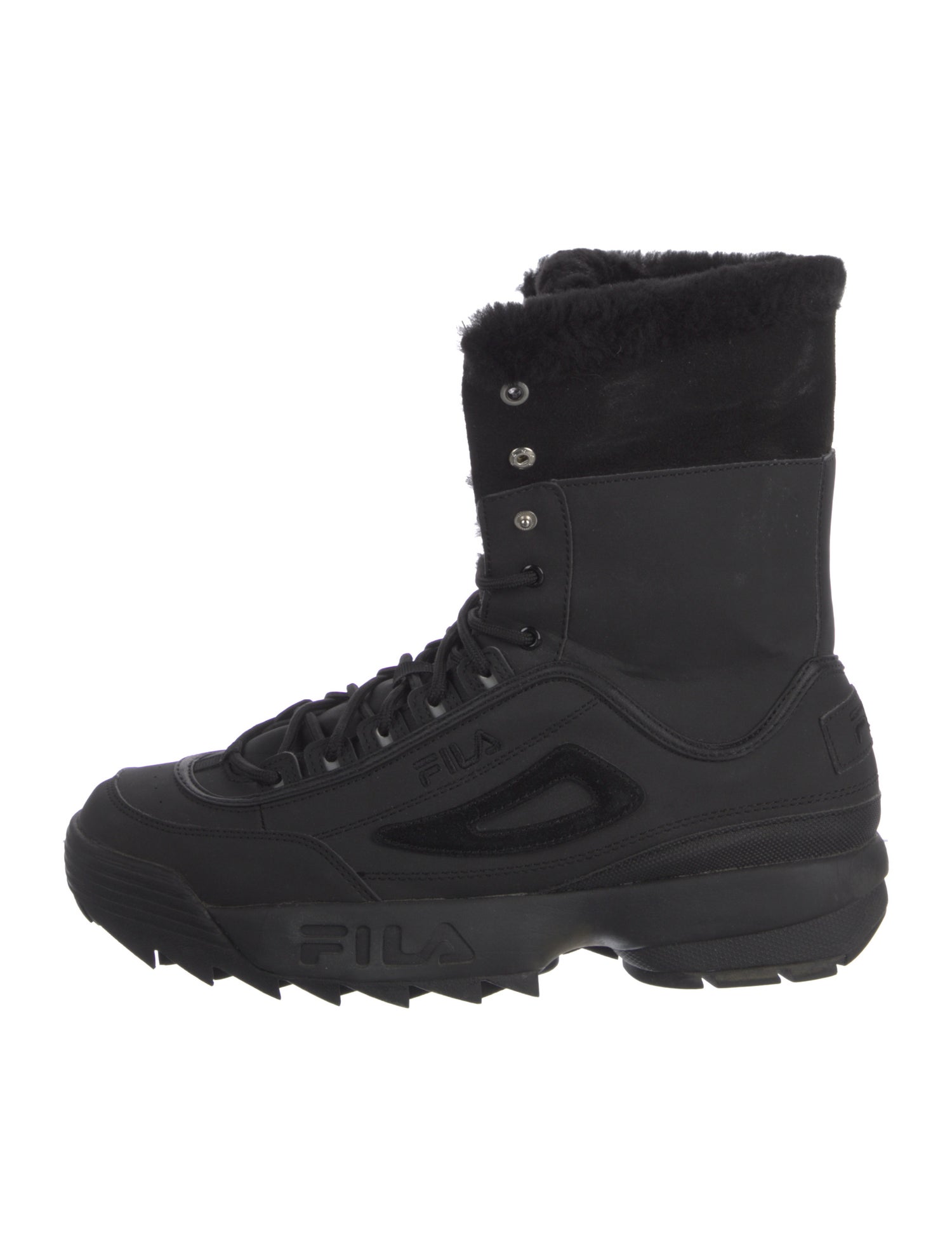 Gosha Rubchinskiy x FILA Leather Lace-Up Boots