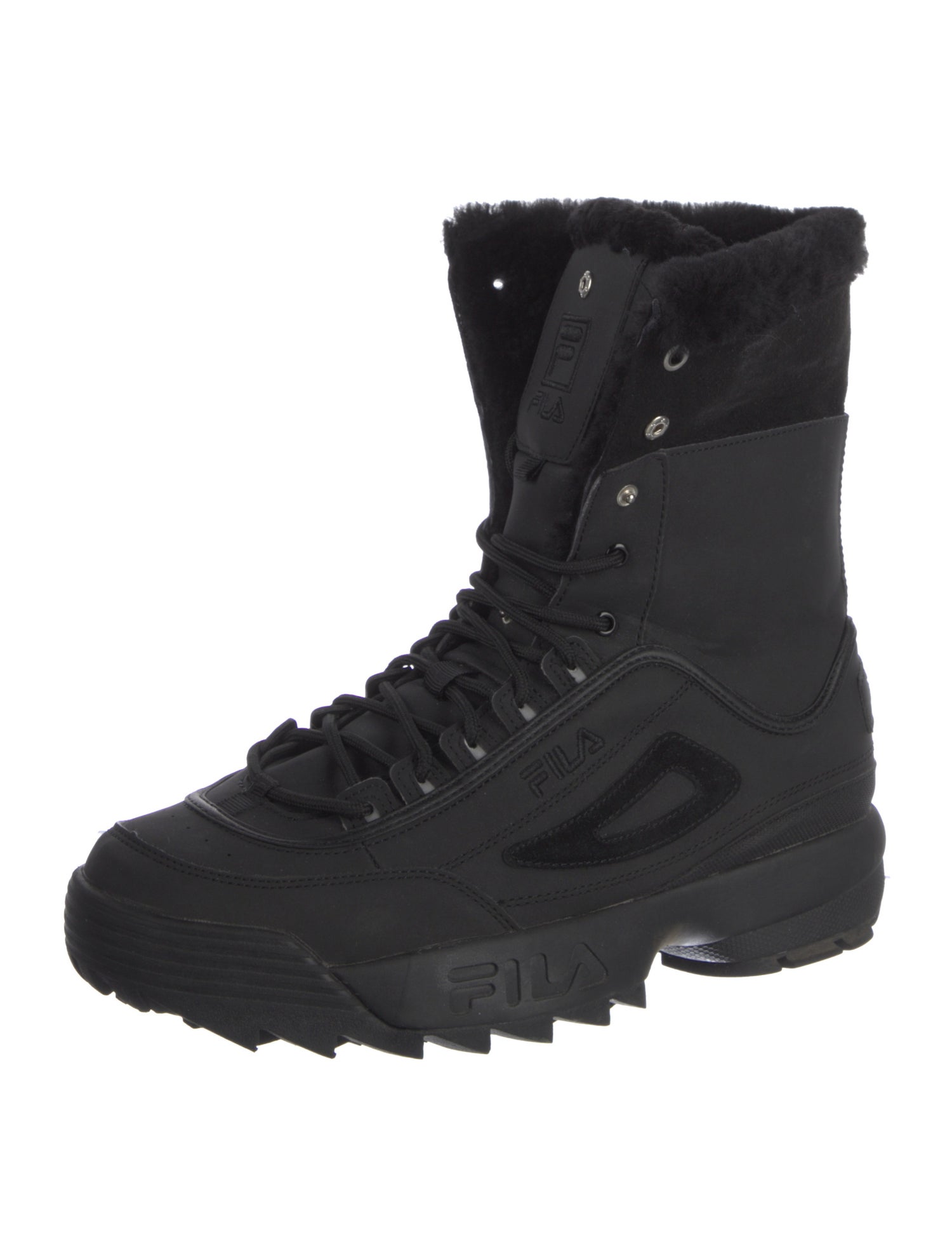 Gosha Rubchinskiy x FILA Leather Lace-Up Boots