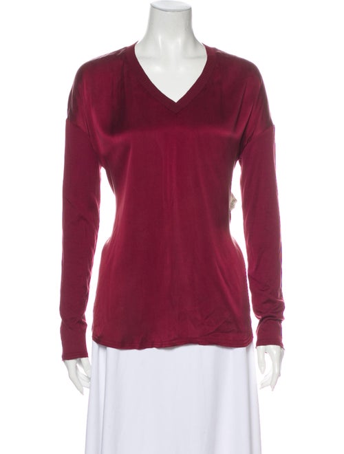 Go Silk Silk V-Neck Top