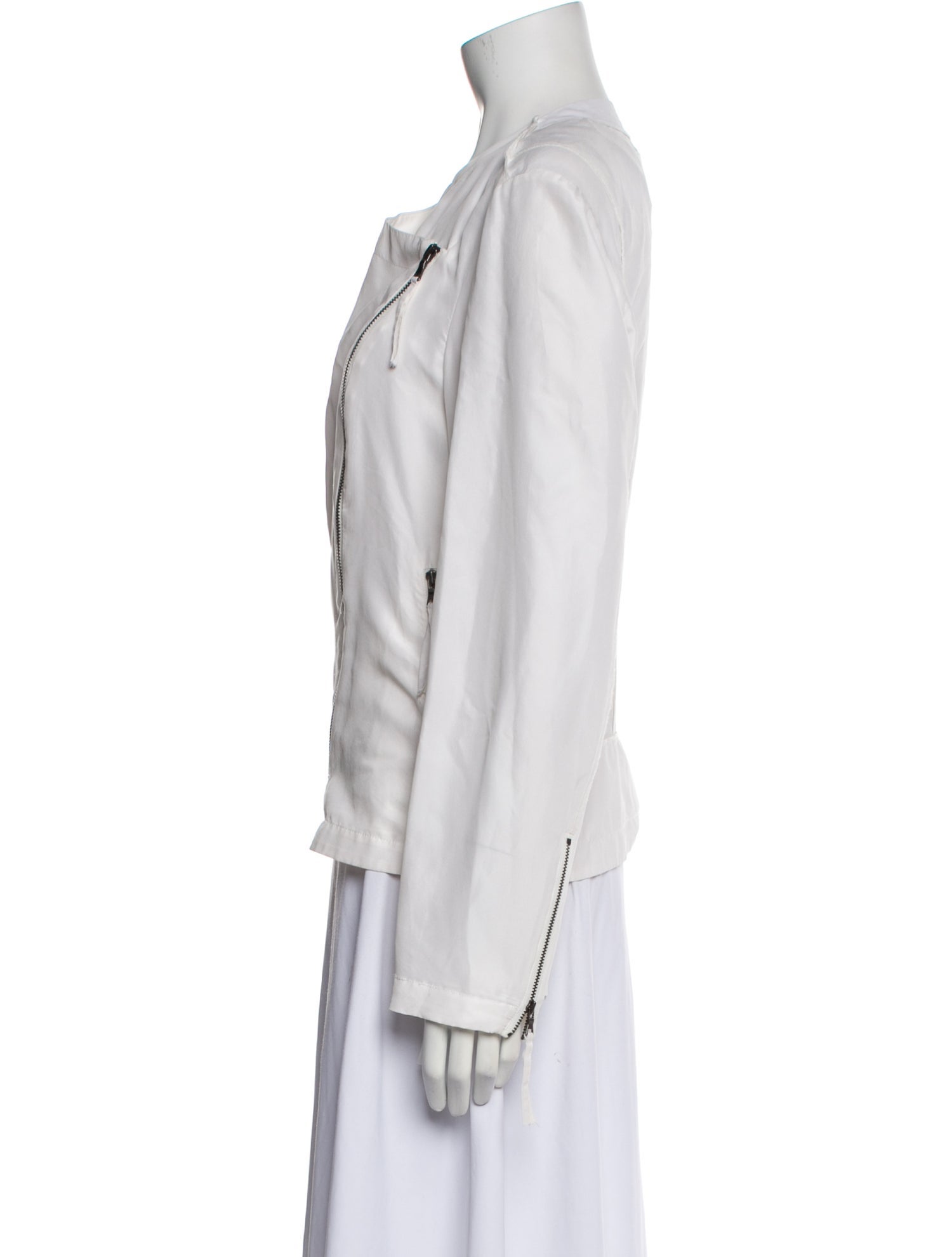 Go Silk Silk Biker Jacket