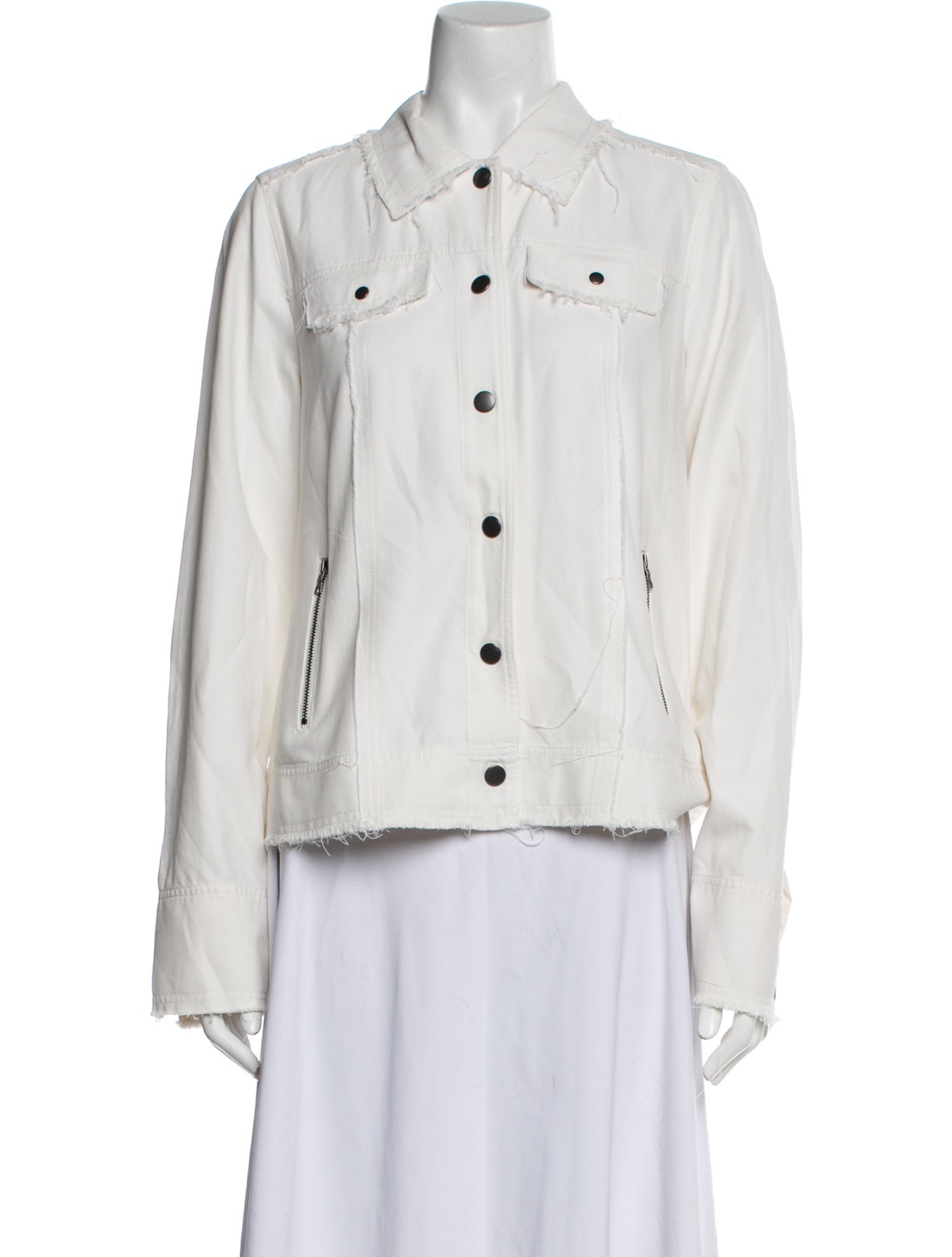 Go Silk Silk Denim Jacket