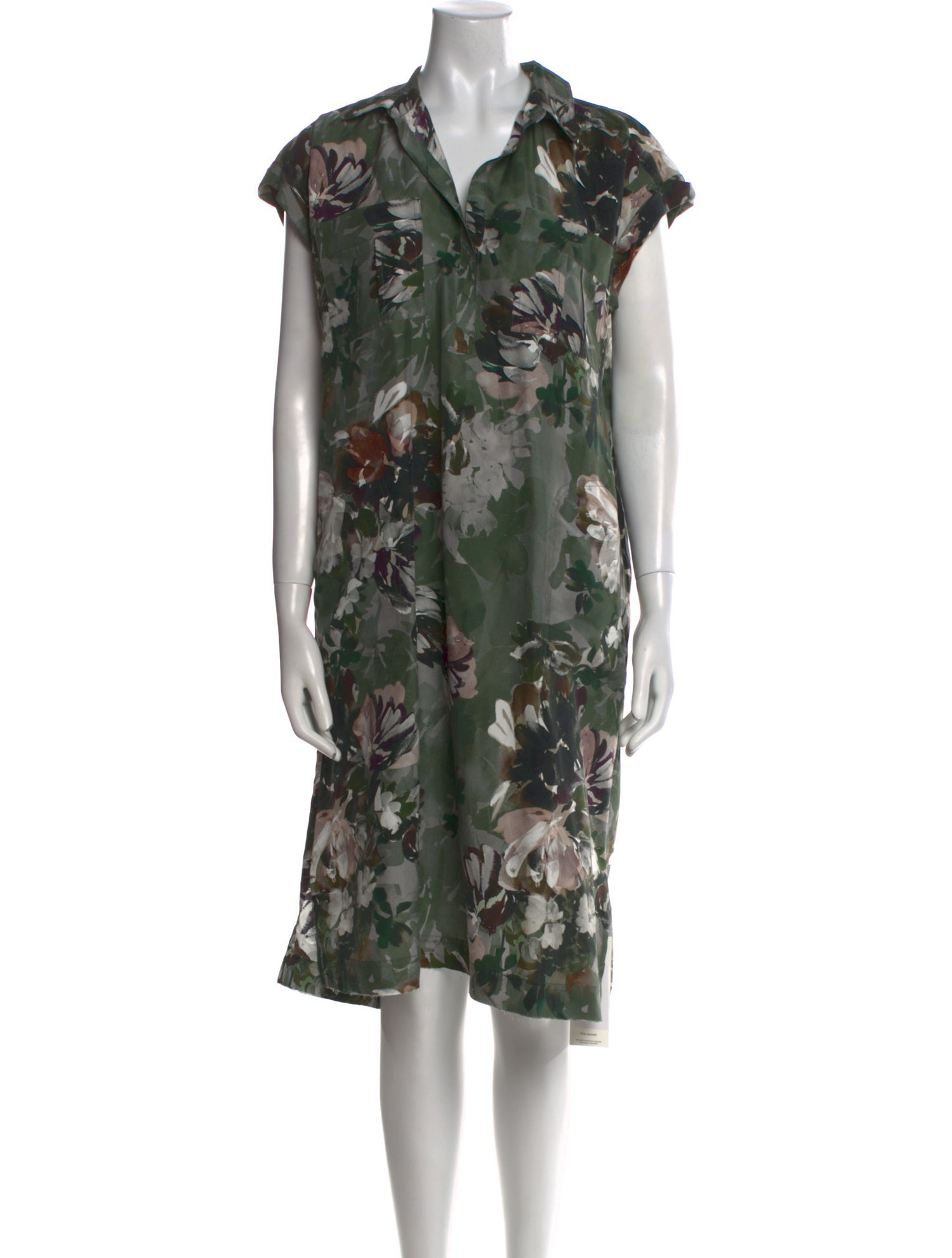 Go Silk Silk Midi Length Dress