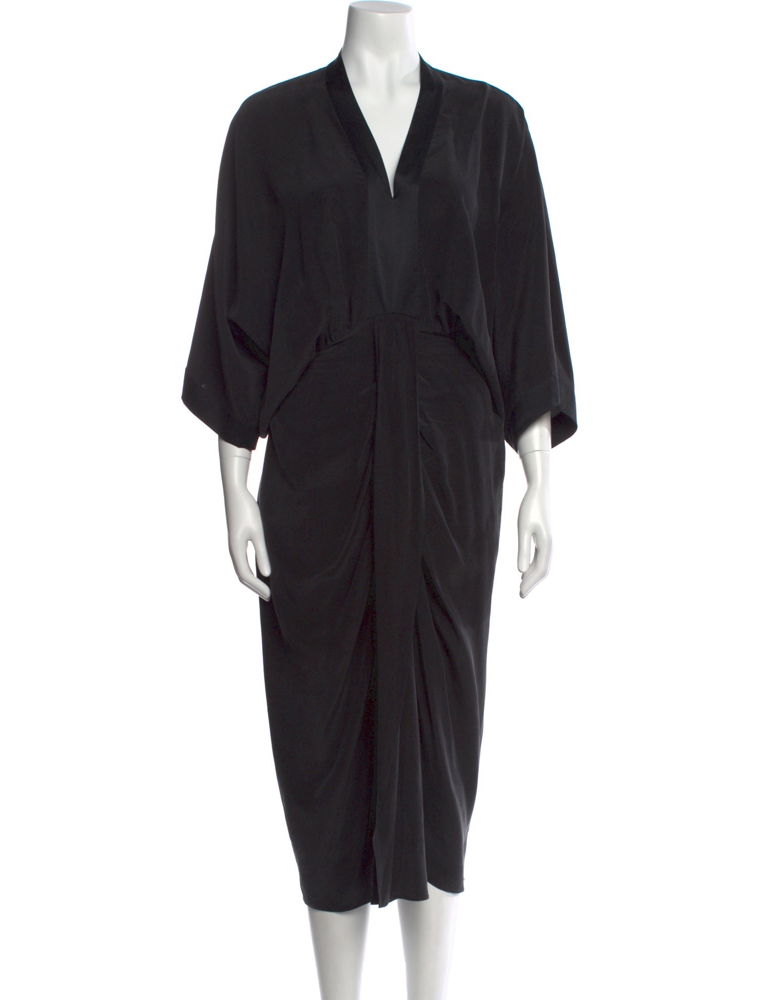 Go Silk Silk Midi Length Dress