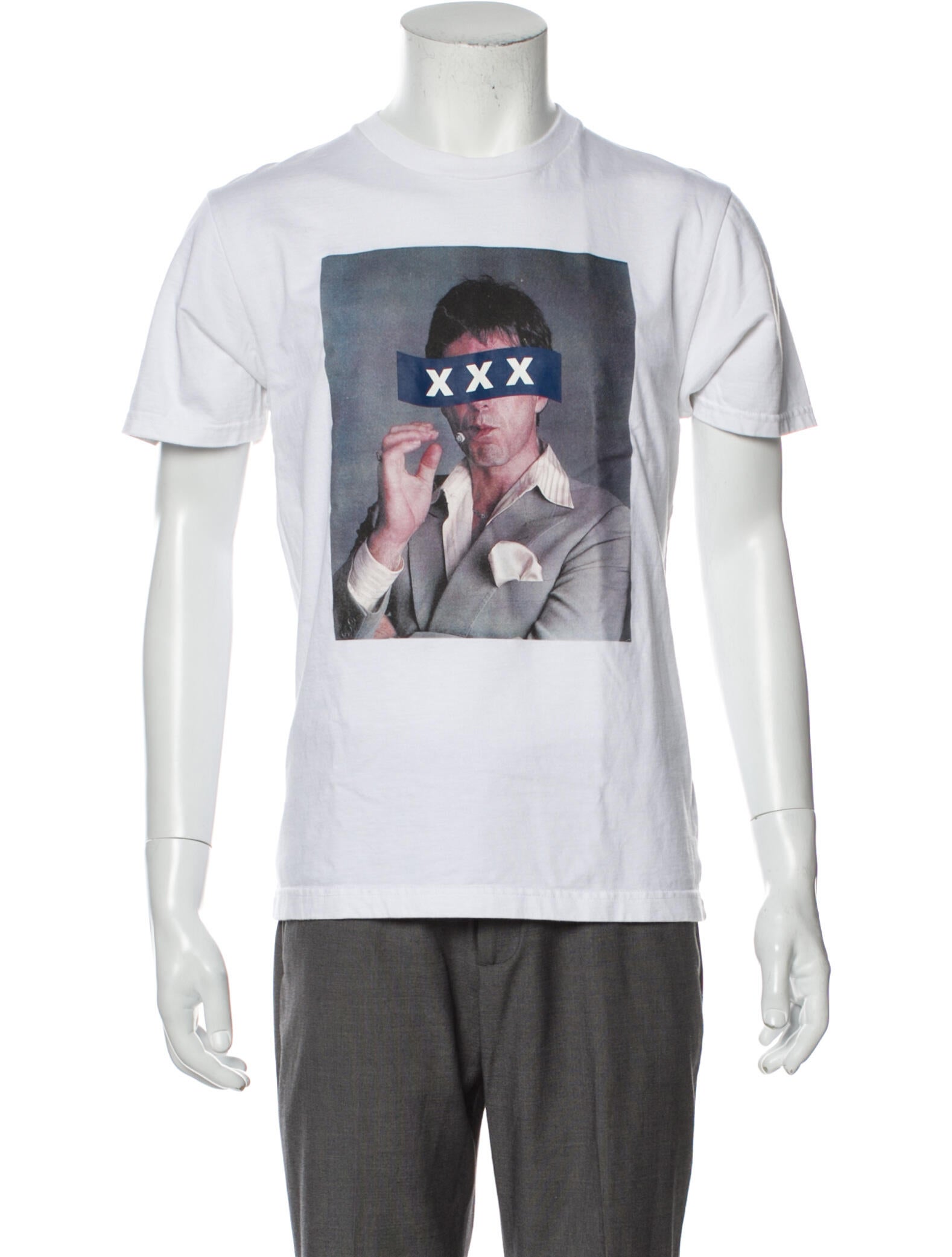 God Selection XXX Graphic Print Crew Neck T-Shirt - White T