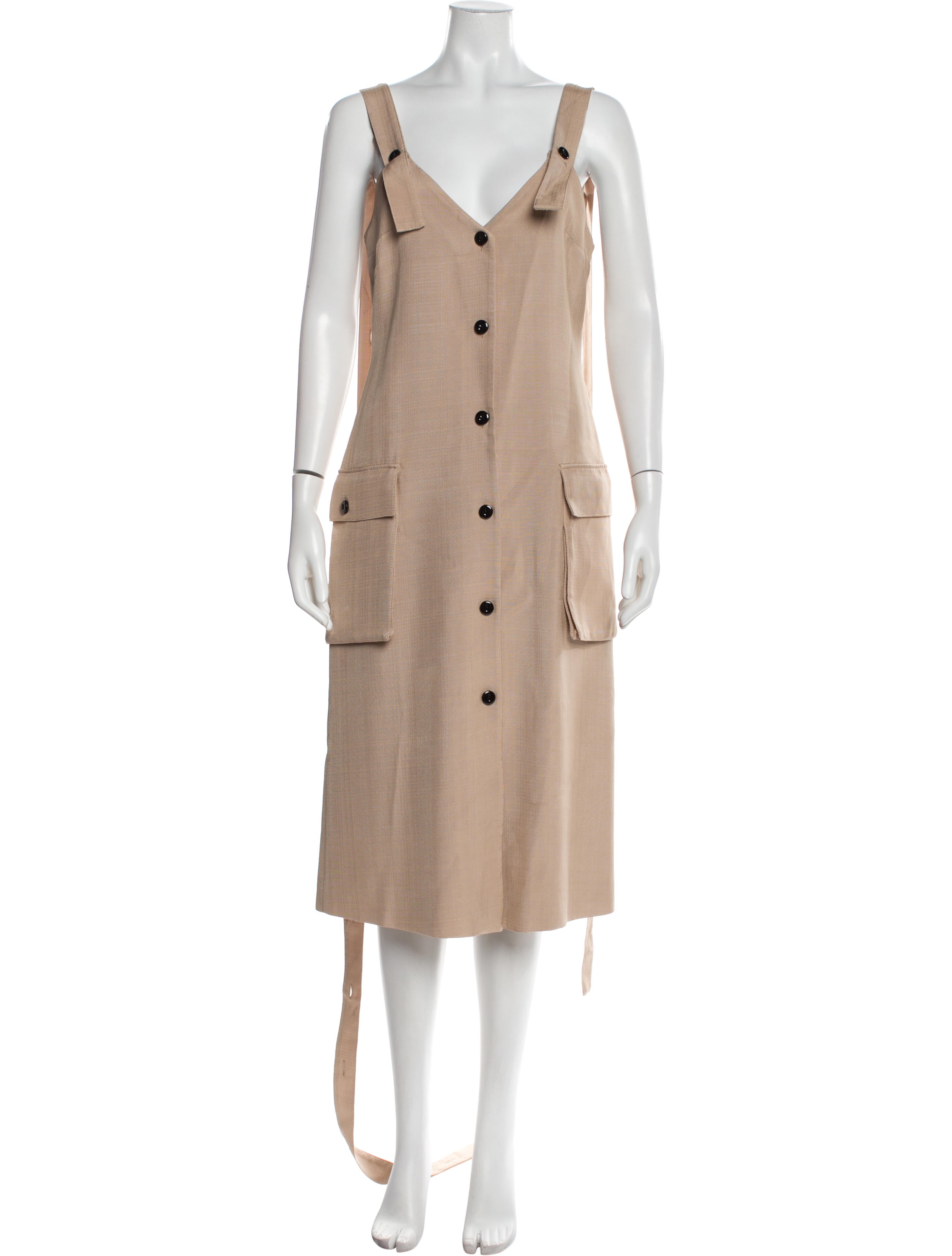 Goya V-Neck Midi Length Dress