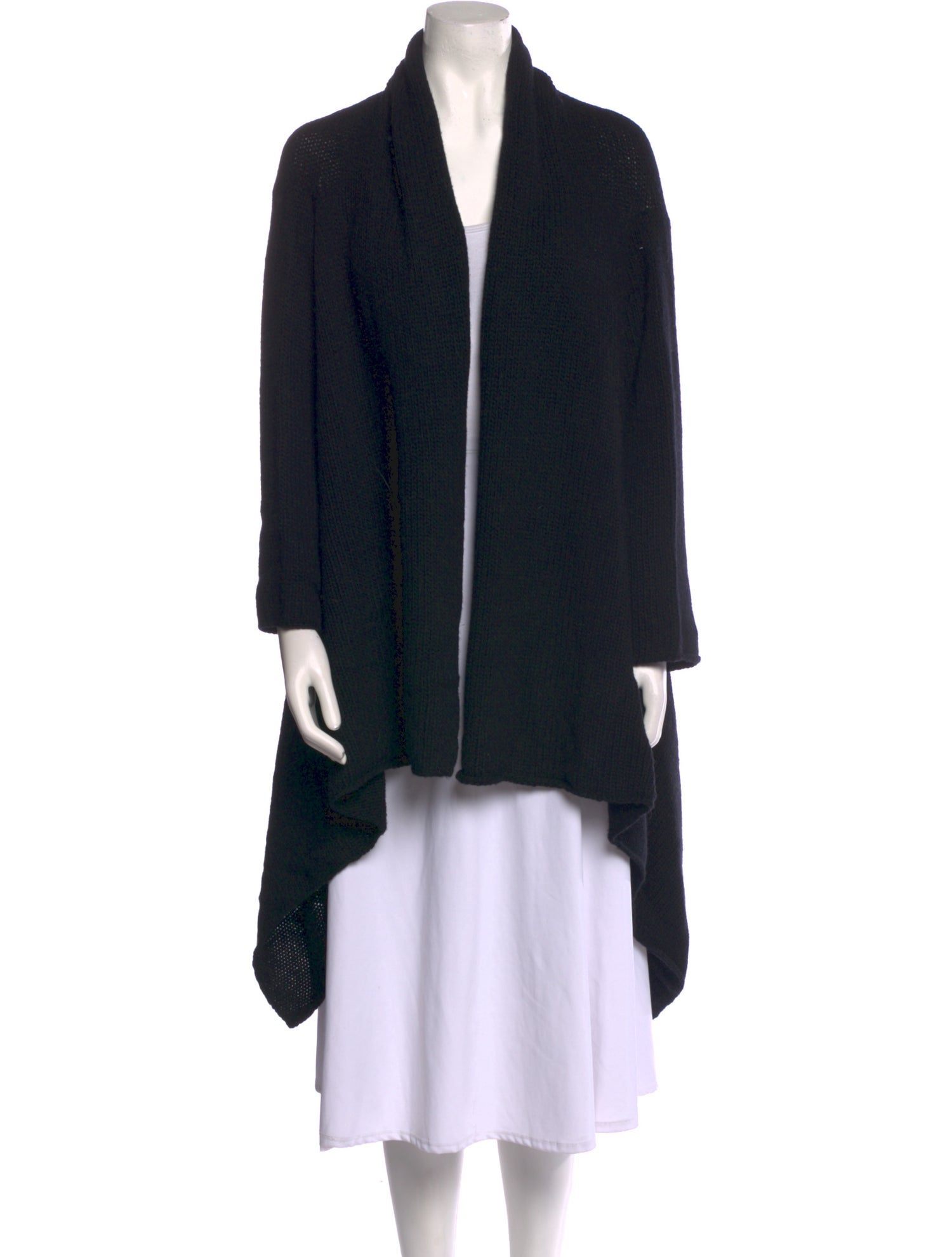 Gentry Portofino Wool Open Front Sweater