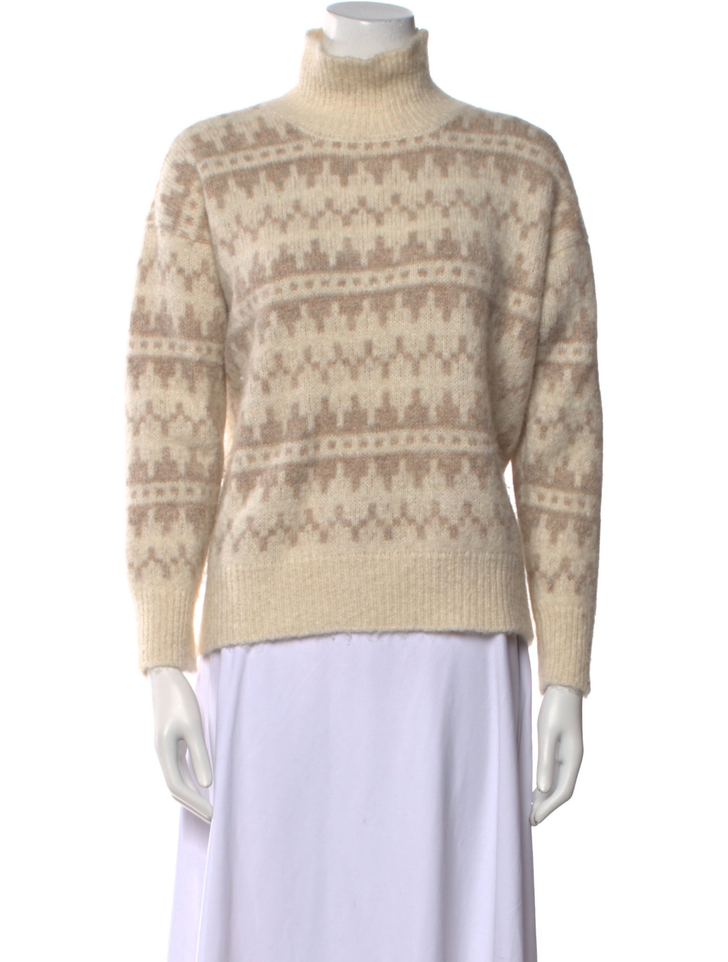 Gentry Portofino Printed Turtleneck Sweater