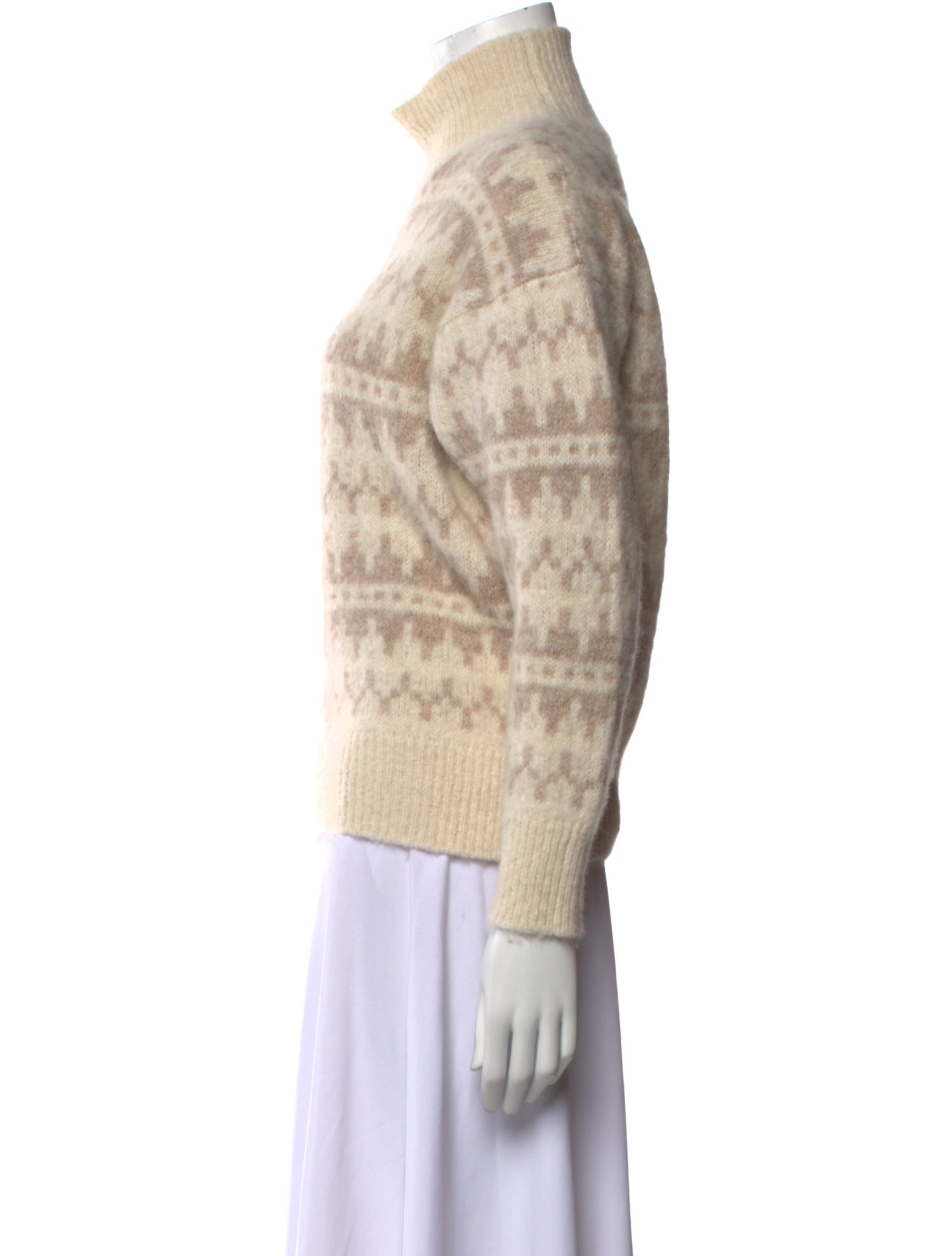 Gentry Portofino Printed Turtleneck Sweater