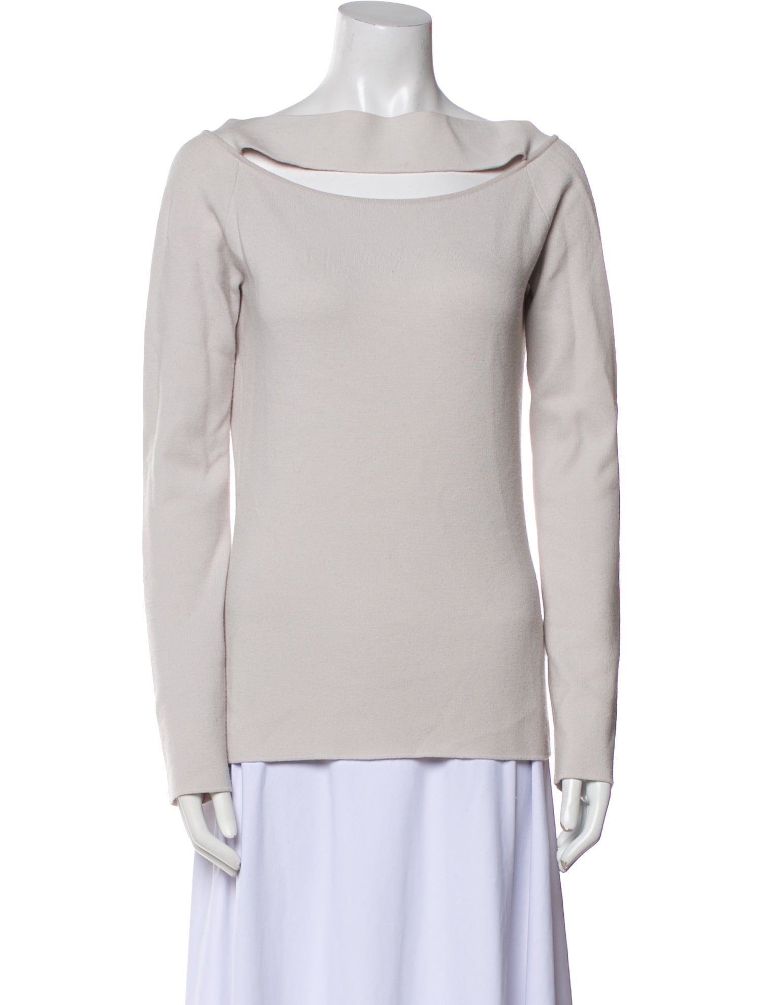 Gentry Portofino Virgin Wool Bateau Neckline Sweatshirt
