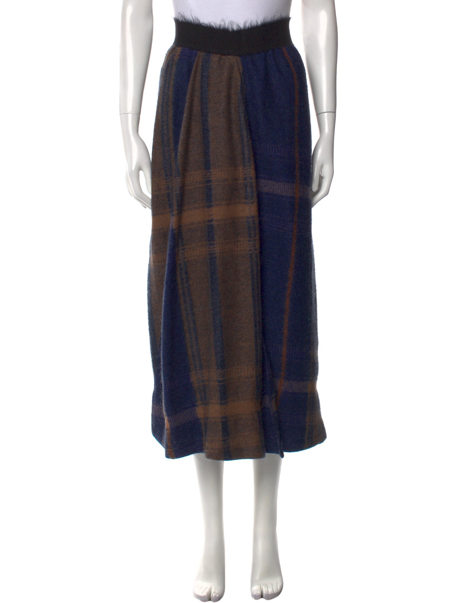 Gentry Portofino Wool Midi Length Skirt