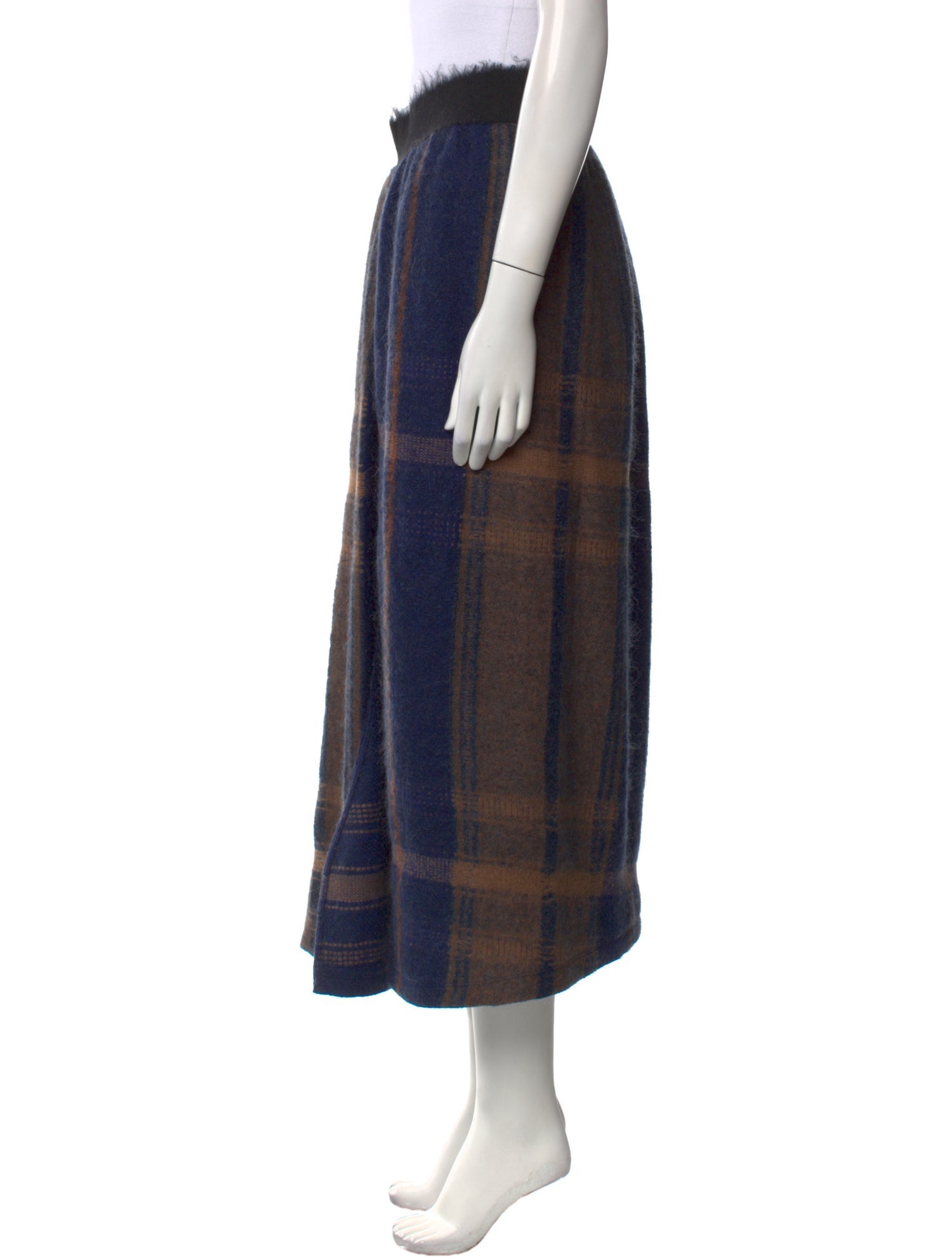 Gentry Portofino Wool Midi Length Skirt