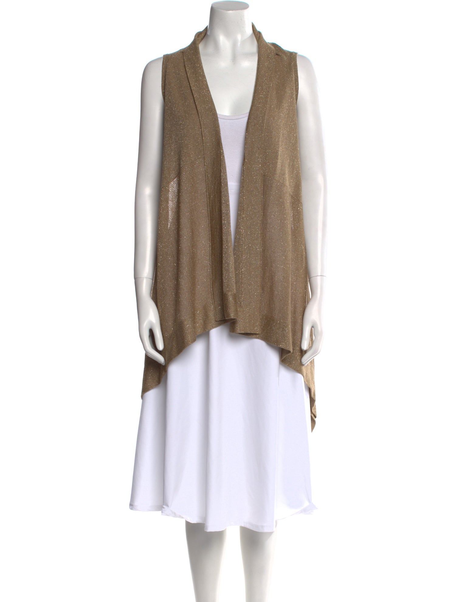 Gentry Portofino Linen Open Front Sweater