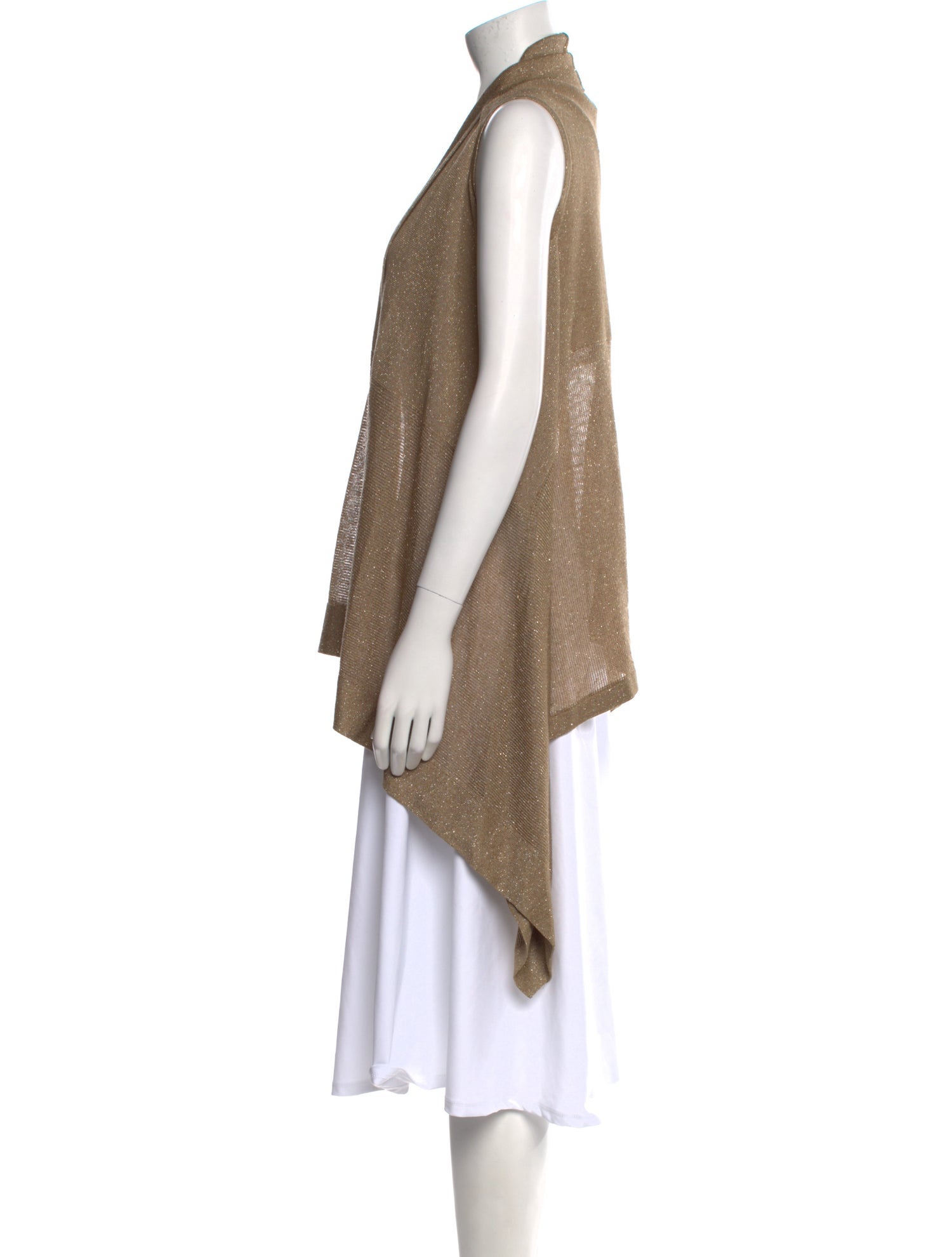 Gentry Portofino Linen Open Front Sweater