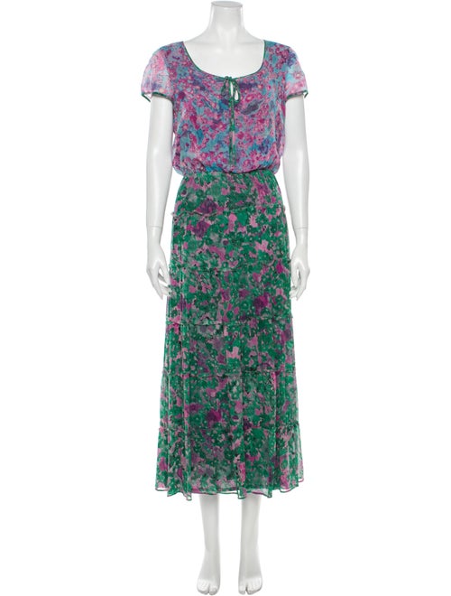 Gryphon Silk Long Dress Pink