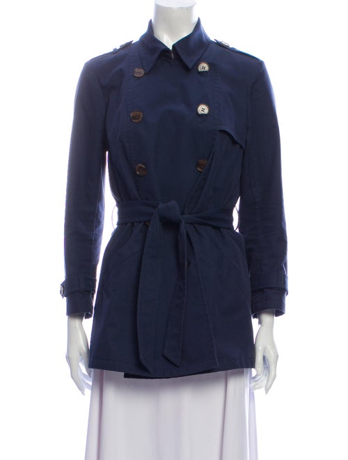 Gryphon Trench Coat Blue