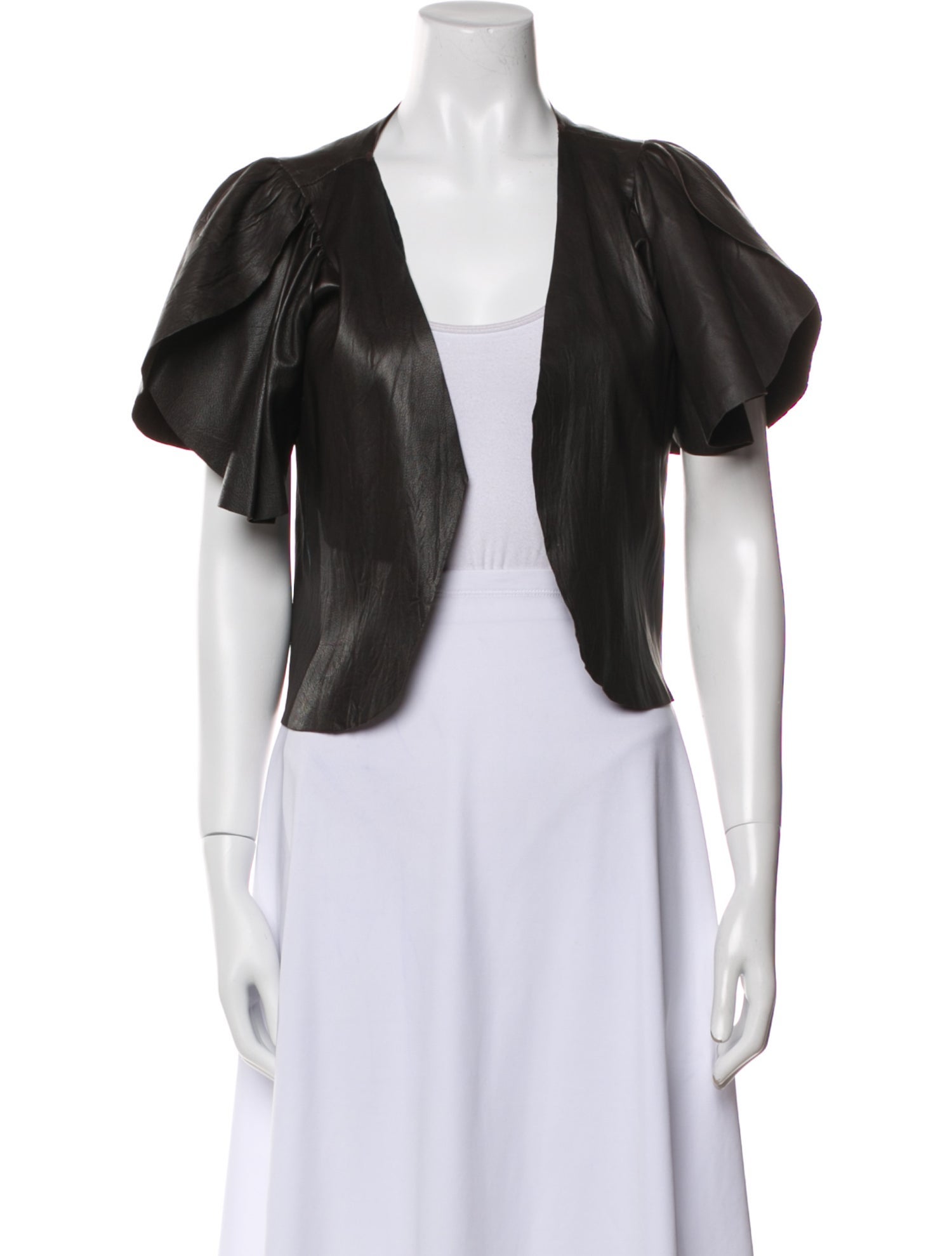 Grai Leather Bolero