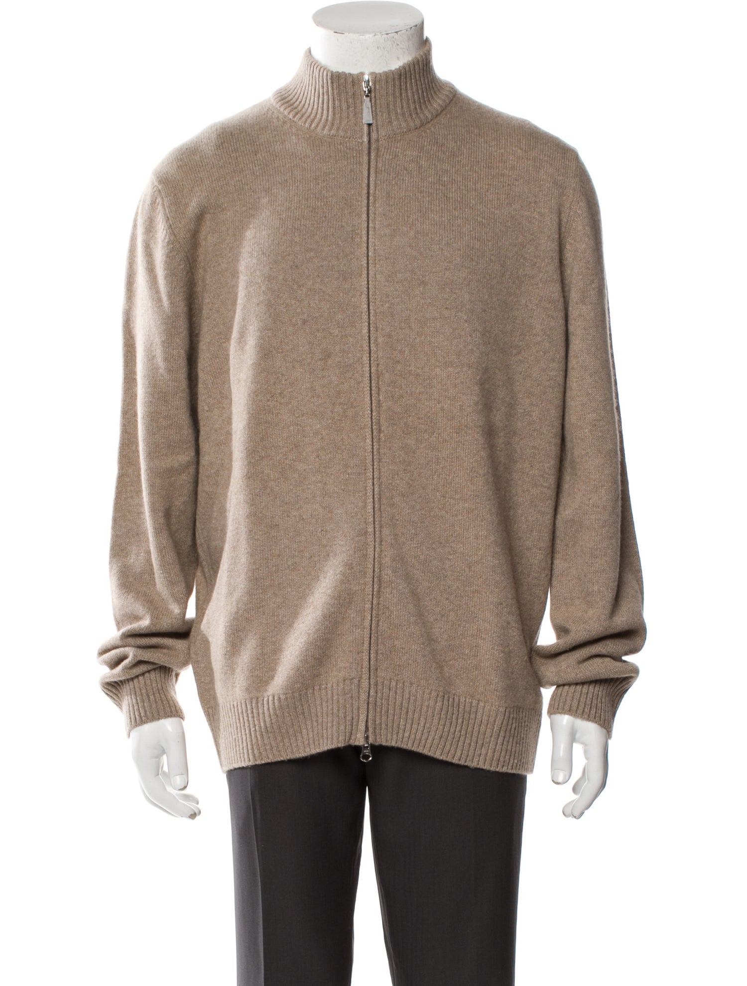 Gran Sasso Cashmere Mock Neck Cardigan
