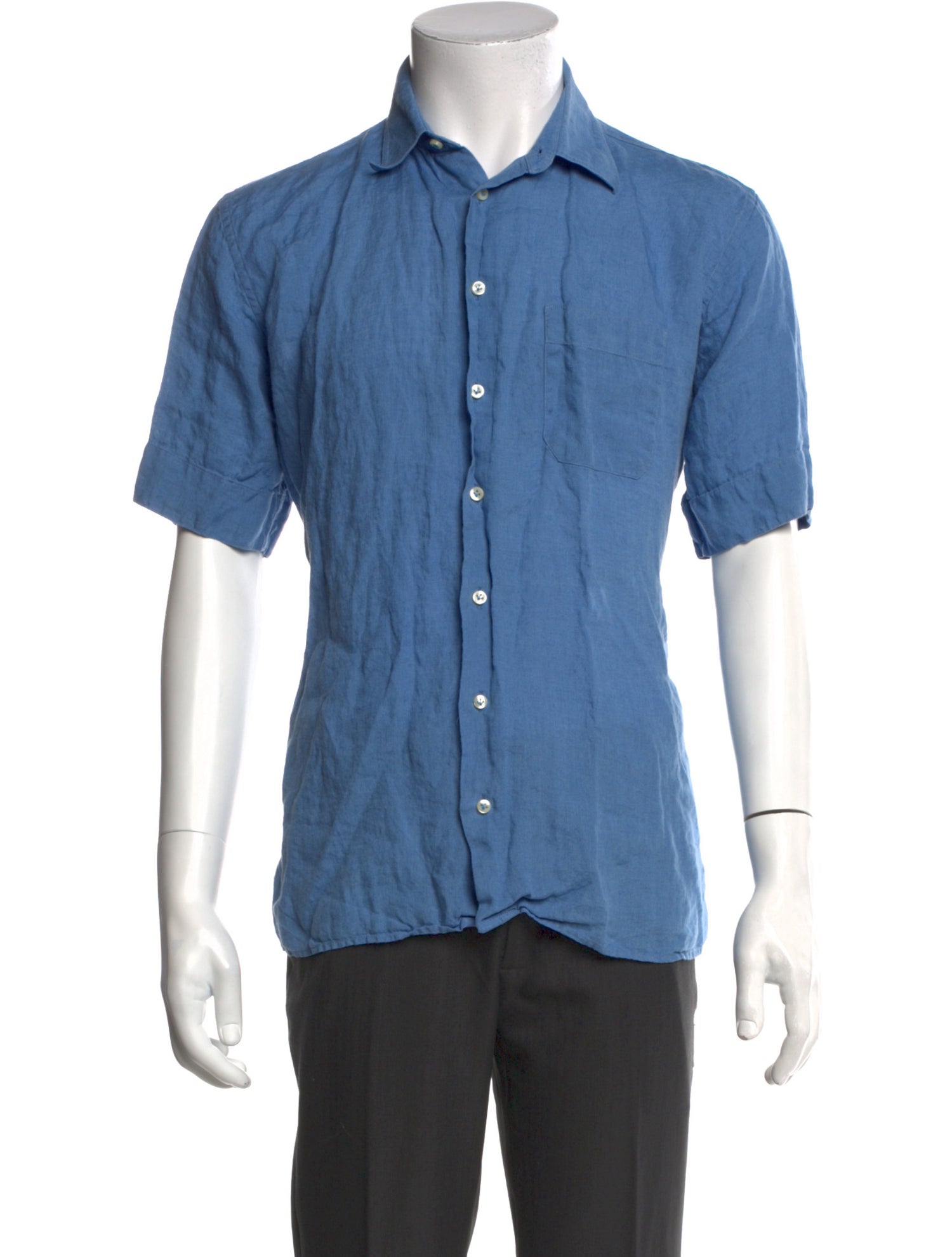 Gran Sasso Linen Short Sleeve Shirt