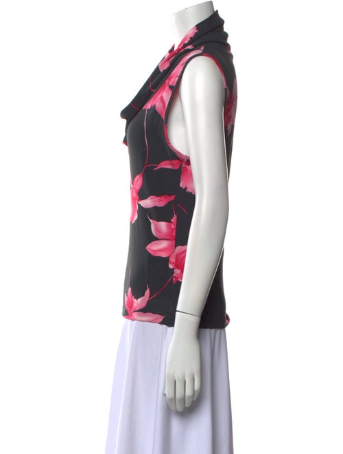 Gran Sasso Floral Print V-Neck Blouse