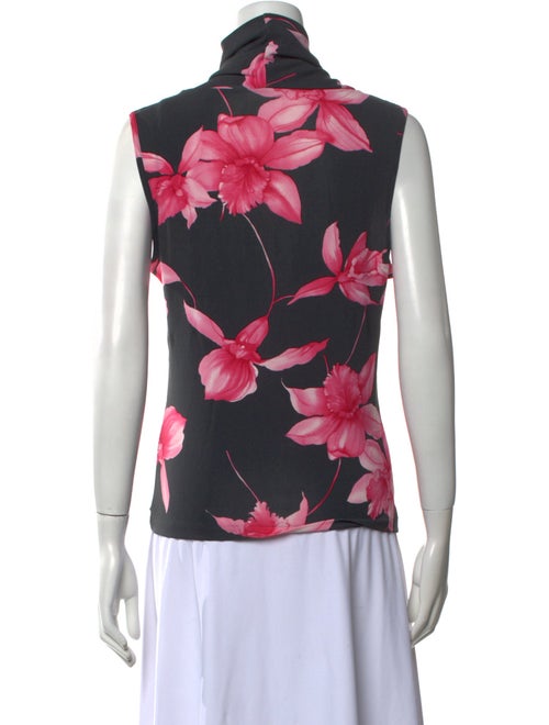 Gran Sasso Floral Print V-Neck Blouse