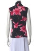 Gran Sasso Floral Print V-Neck Blouse