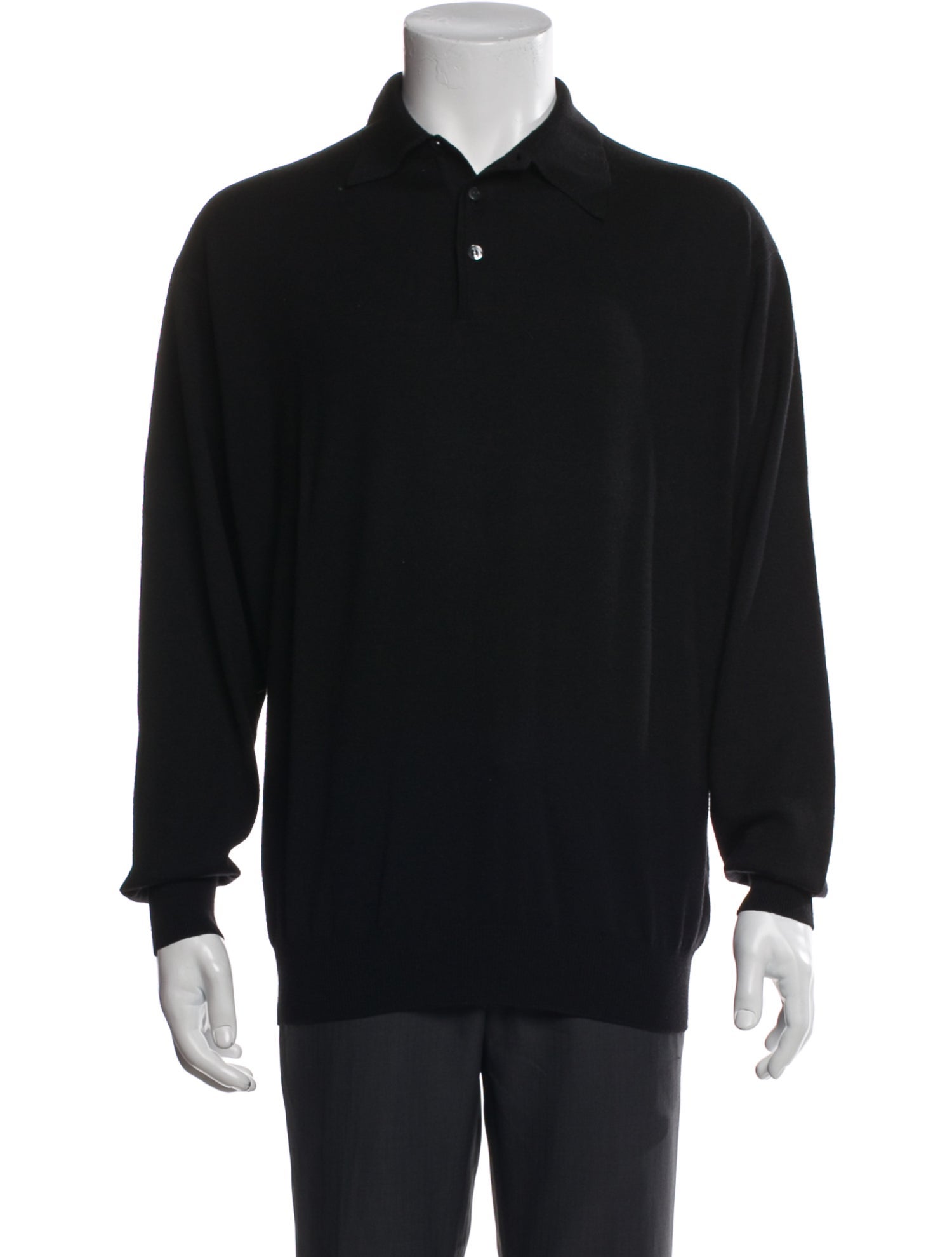 Gran Sasso Wool Collar Polo Sweater