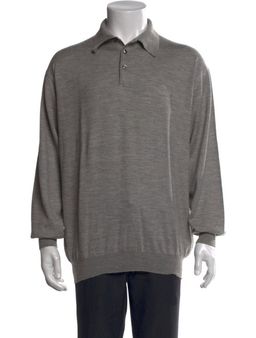 Gran Sasso Wool Collar Polo Sweater