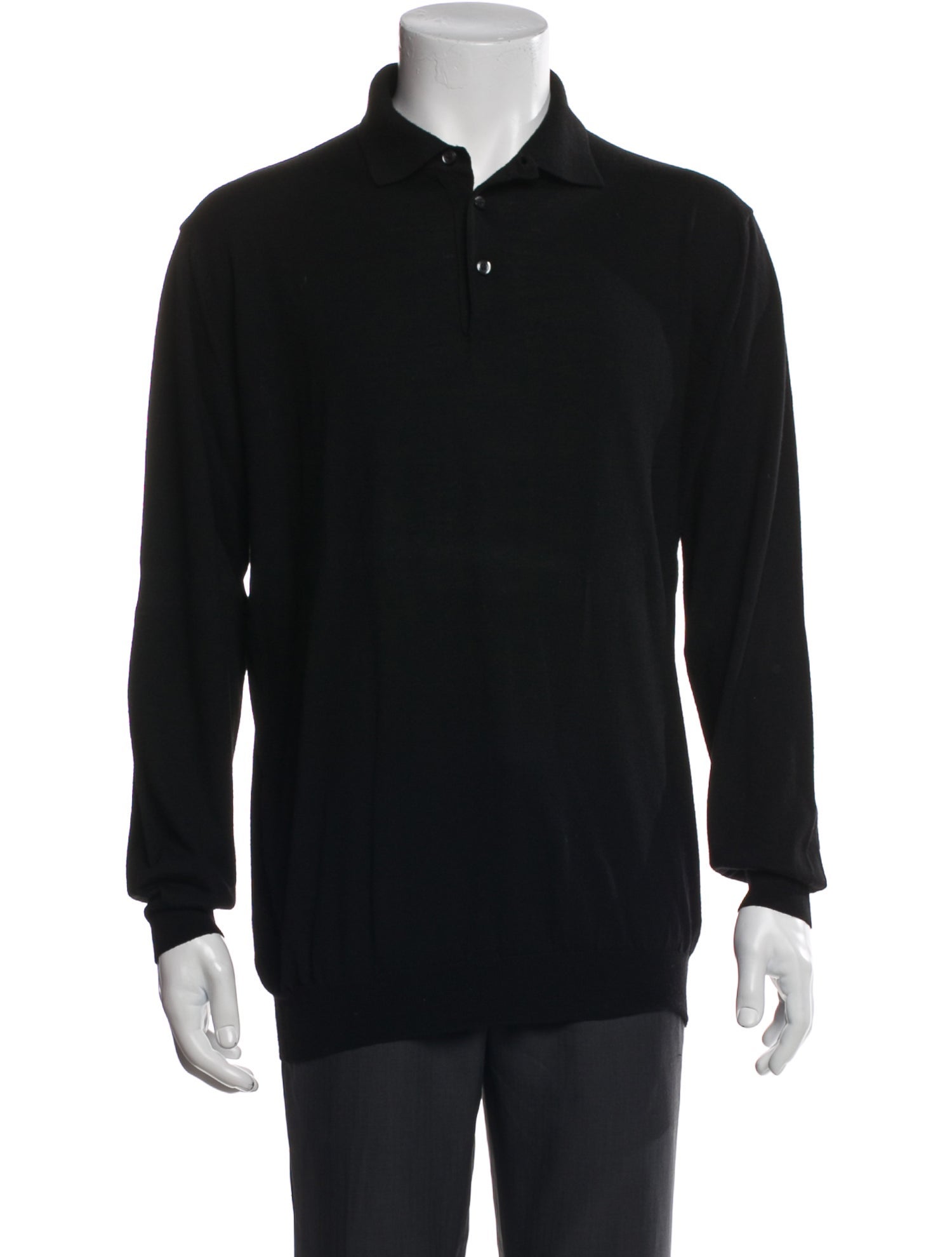 Gran Sasso Virgin Wool Collar Polo Sweater