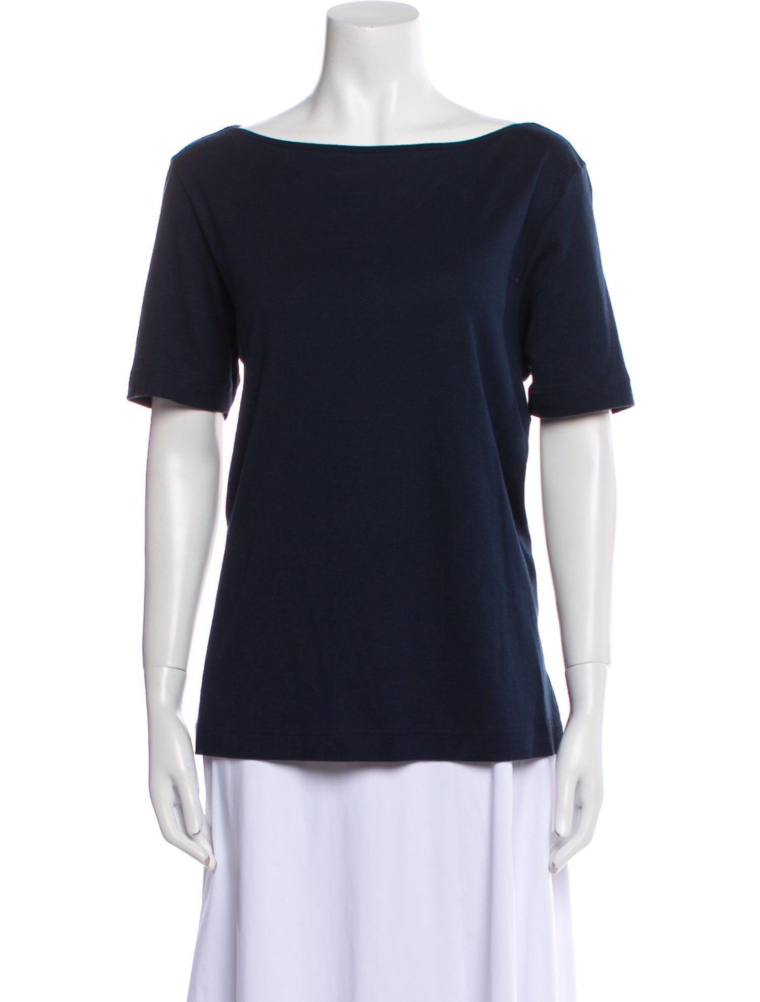 Gran Sasso Bateau Neckline Short Sleeve T-Shirt