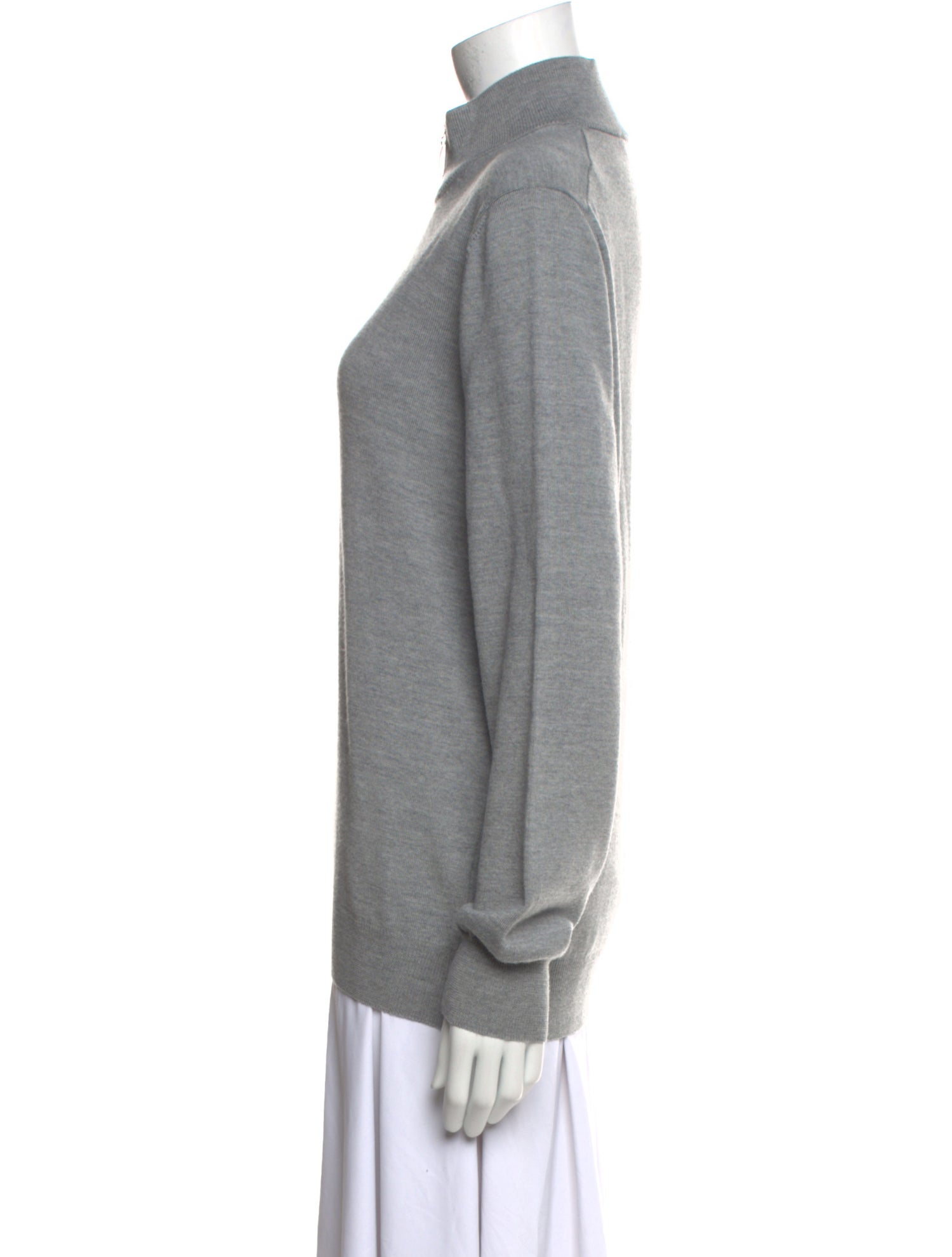 Gran Sasso Virgin Wool Mock Neck Sweater