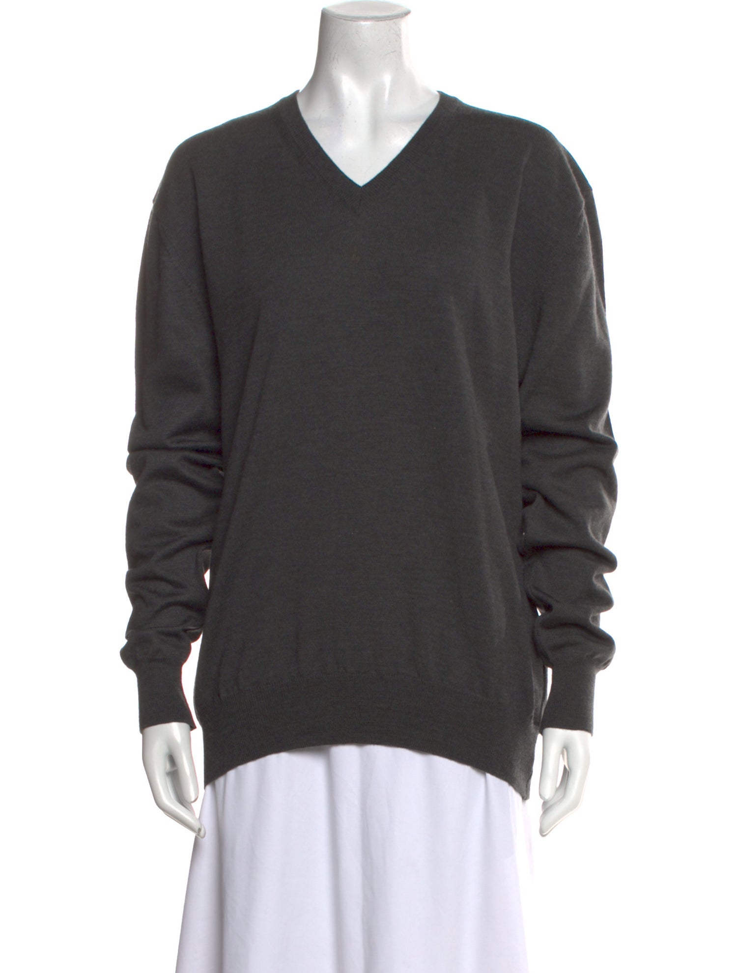 Gran Sasso Virgin Wool V-Neck Sweater