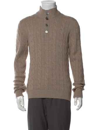 Gran Sasso Virgin Wool Turtleneck Polo Sweater