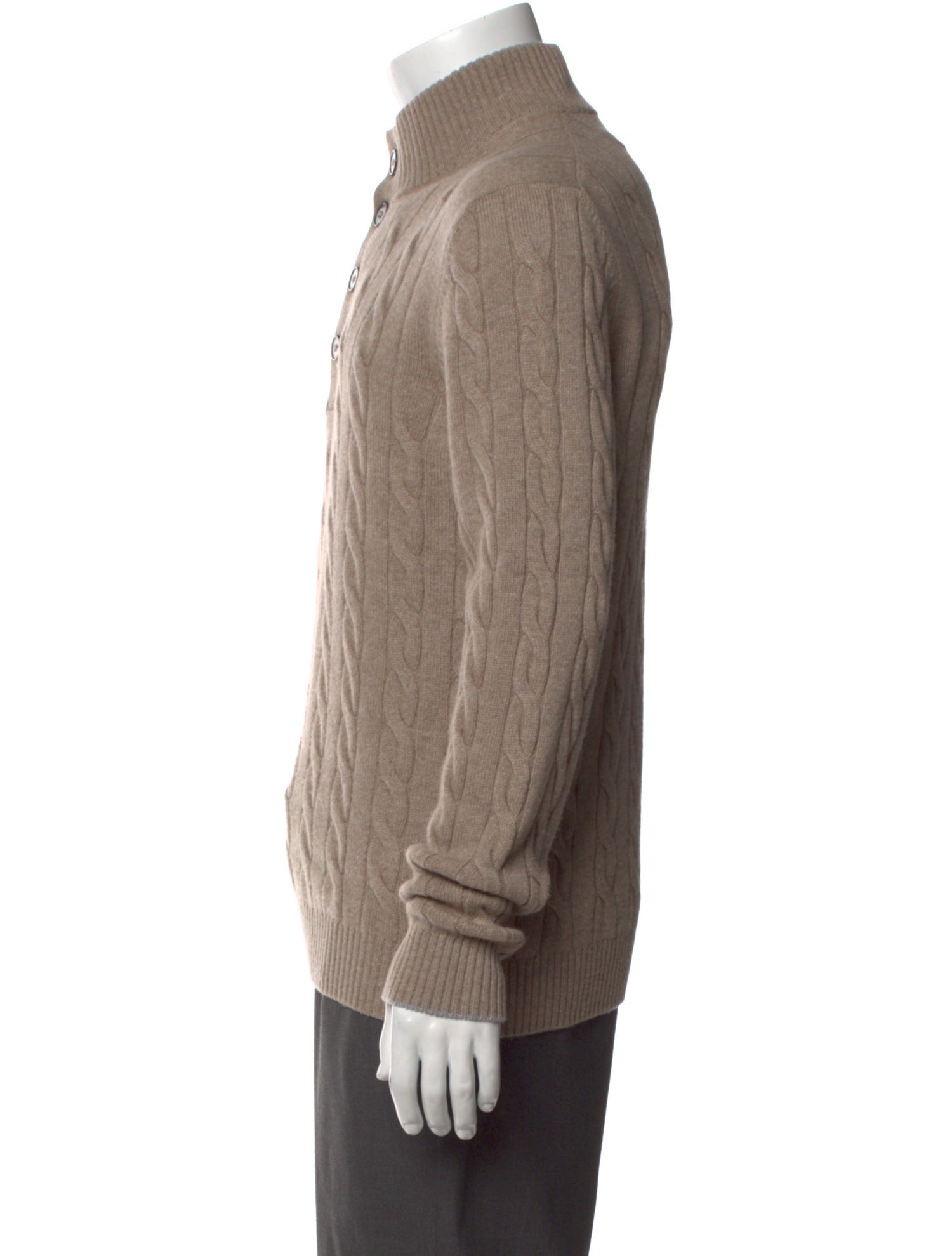 Gran Sasso Virgin Wool Turtleneck Polo Sweater