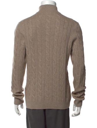 Gran Sasso Virgin Wool Turtleneck Polo Sweater