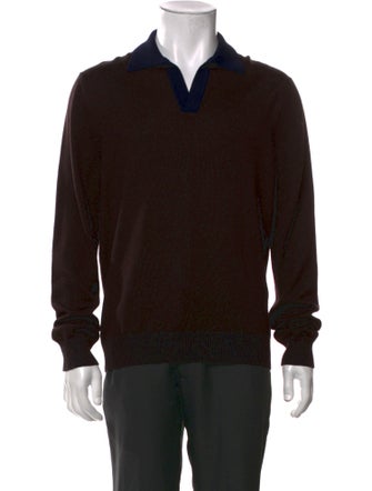 Gran Sasso Virgin Wool Collar Polo Sweater