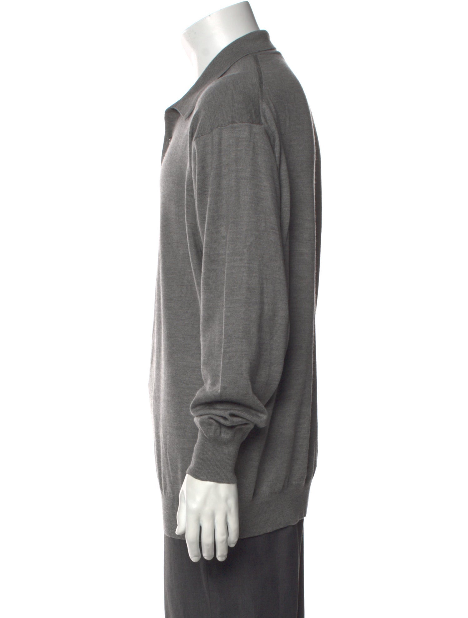 Gran Sasso Wool Collar Polo Sweater