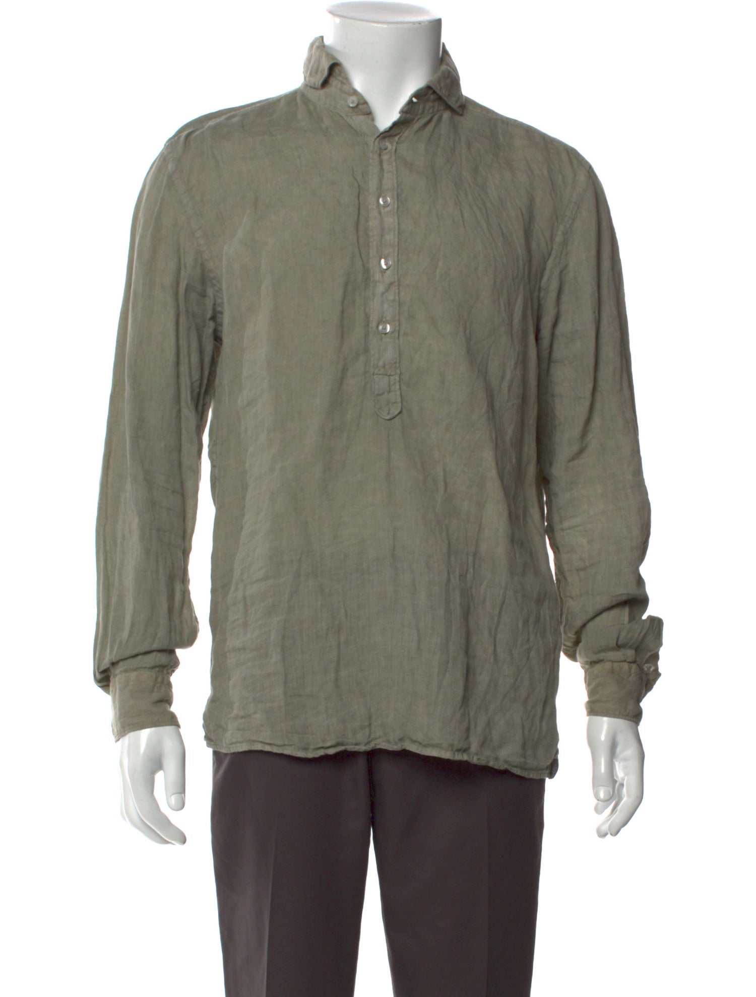 Gran Sasso Linen Long Sleeve Shirt