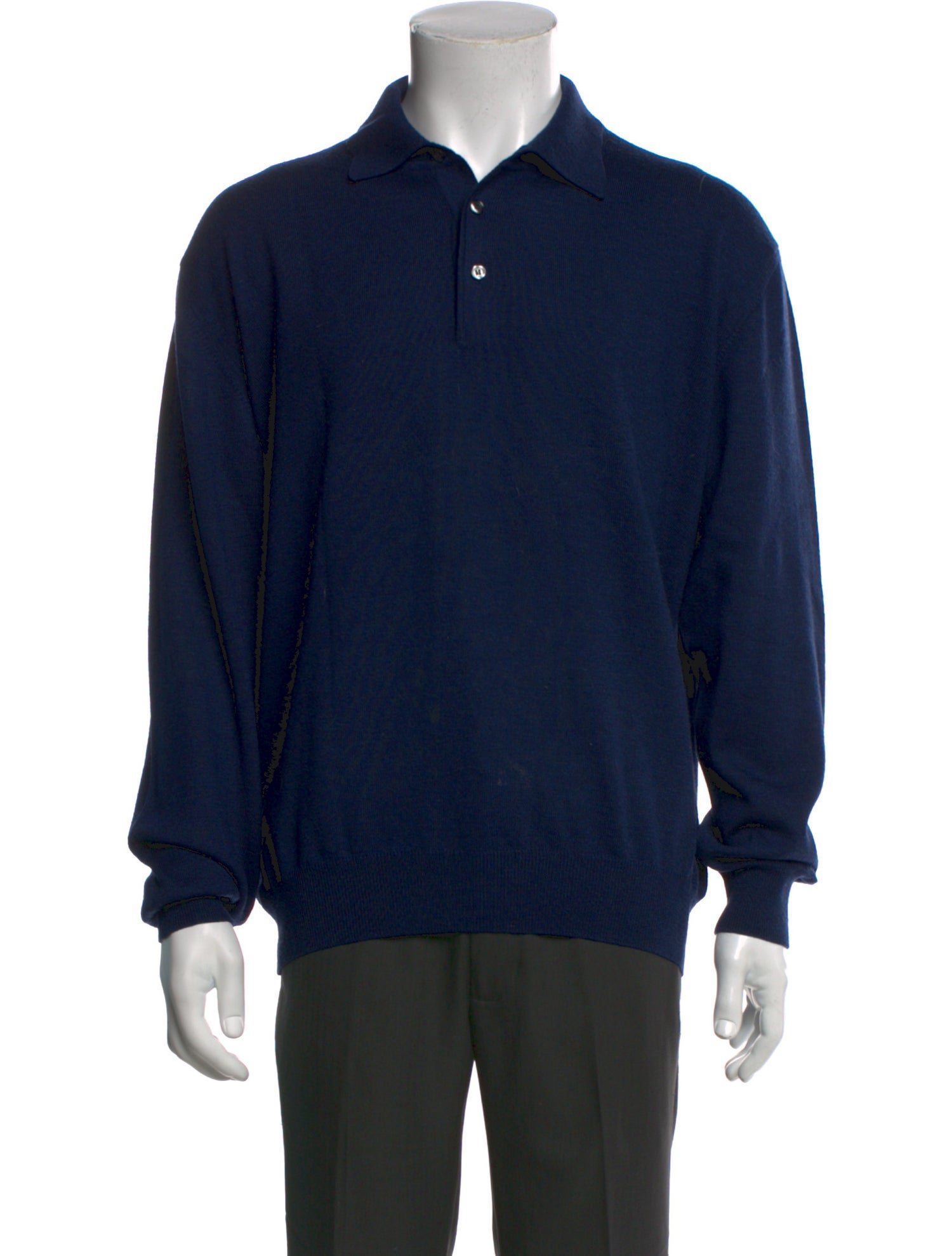 Gran Sasso Virgin Wool Collar Polo Sweater
