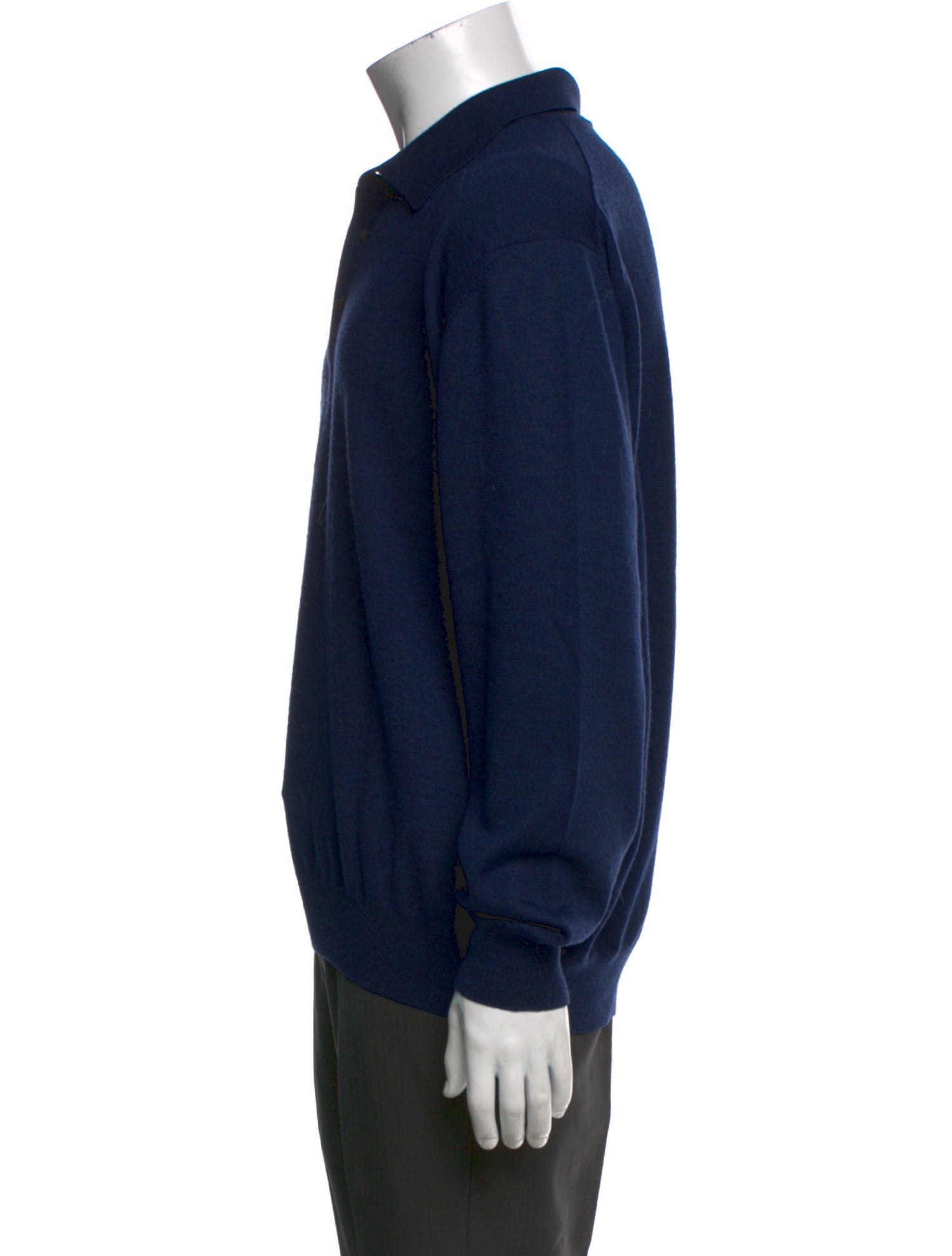 Gran Sasso Virgin Wool Collar Polo Sweater