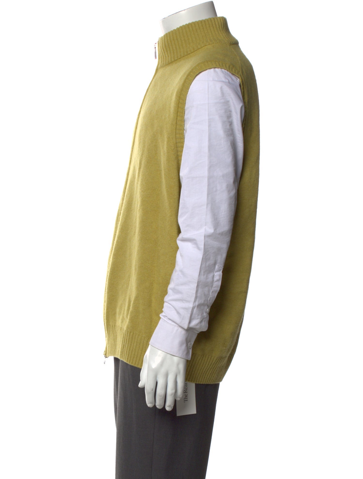 Gran Sasso Cashmere Mock Neck Sweater Vest