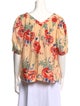 The Great Silk Floral Print Blouse