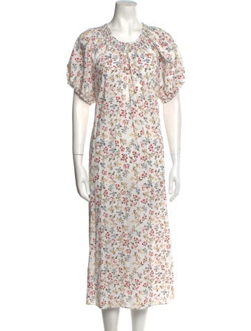 The Great Dresses Floral Print Long Dress M