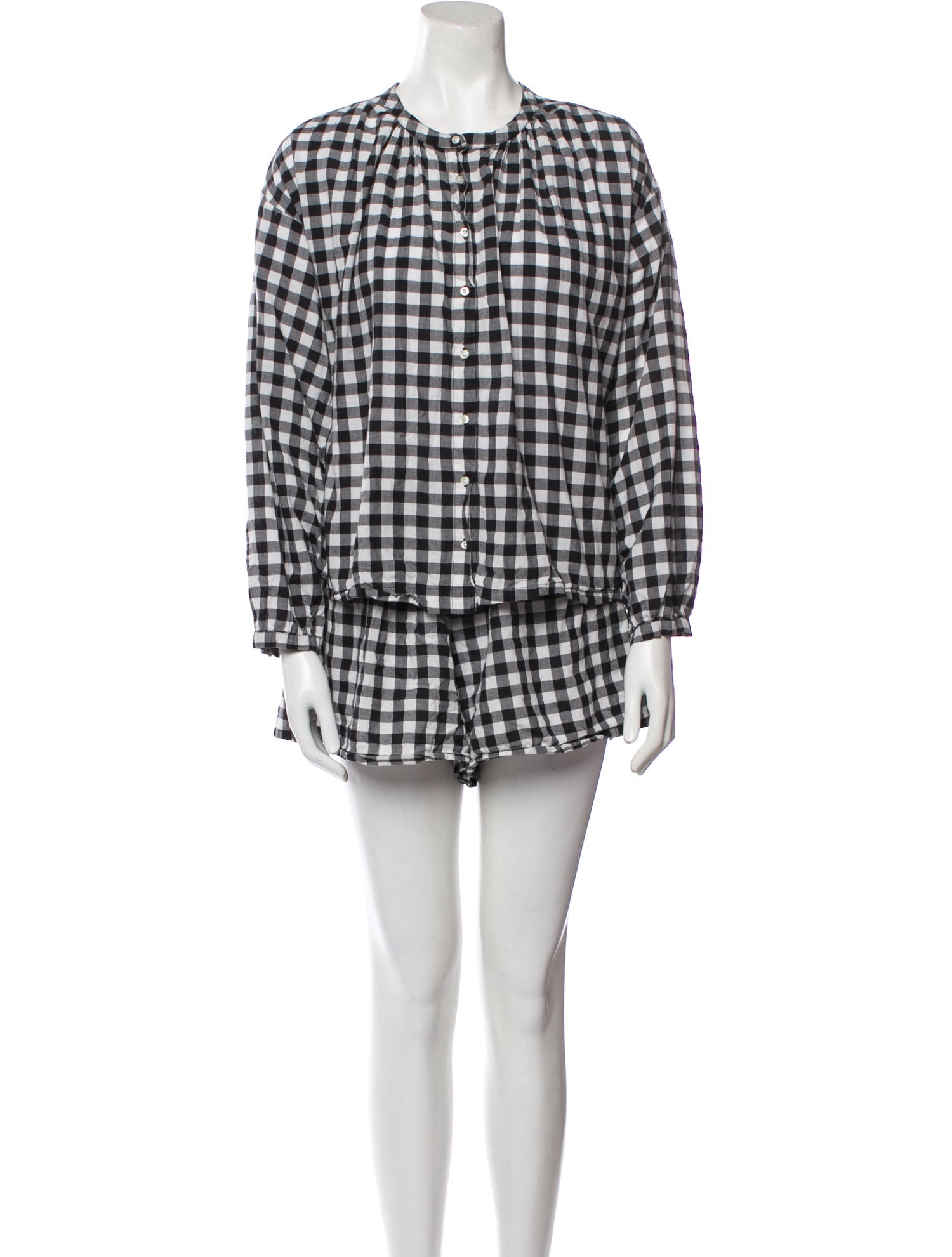 The Great Plaid Print Short Set