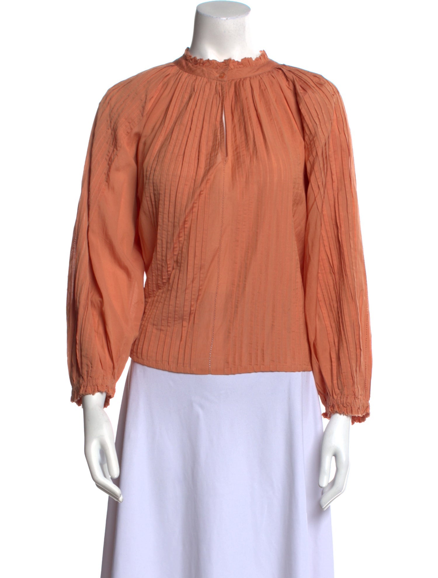 The Great Mock Neck Long Sleeve Blouse