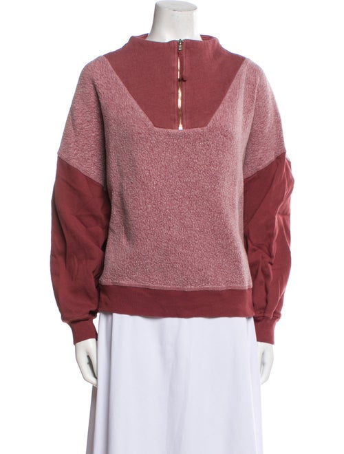 The Great Mock Neck Long Sleeve Sweatshirt