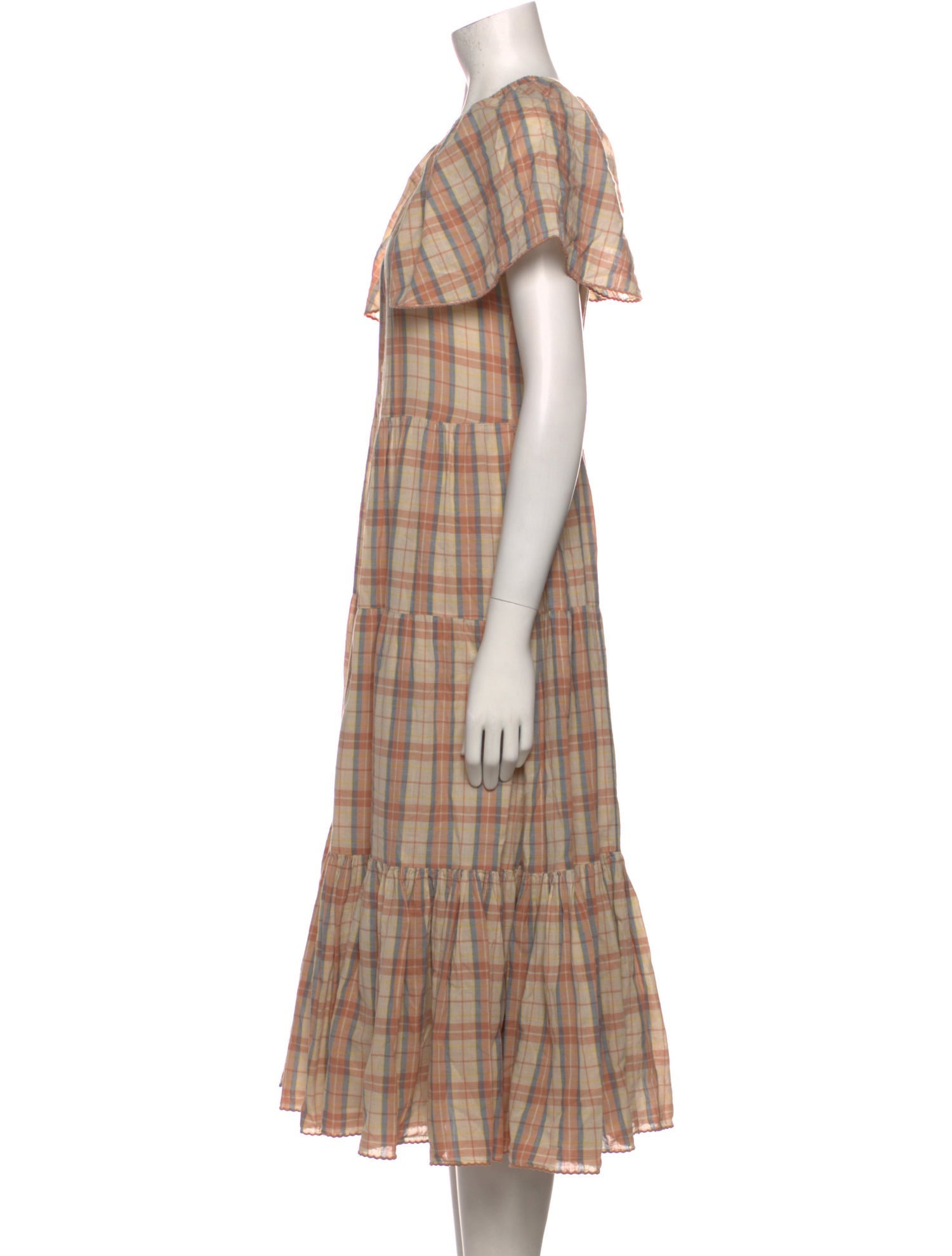 The Great Plaid Print Long Dress