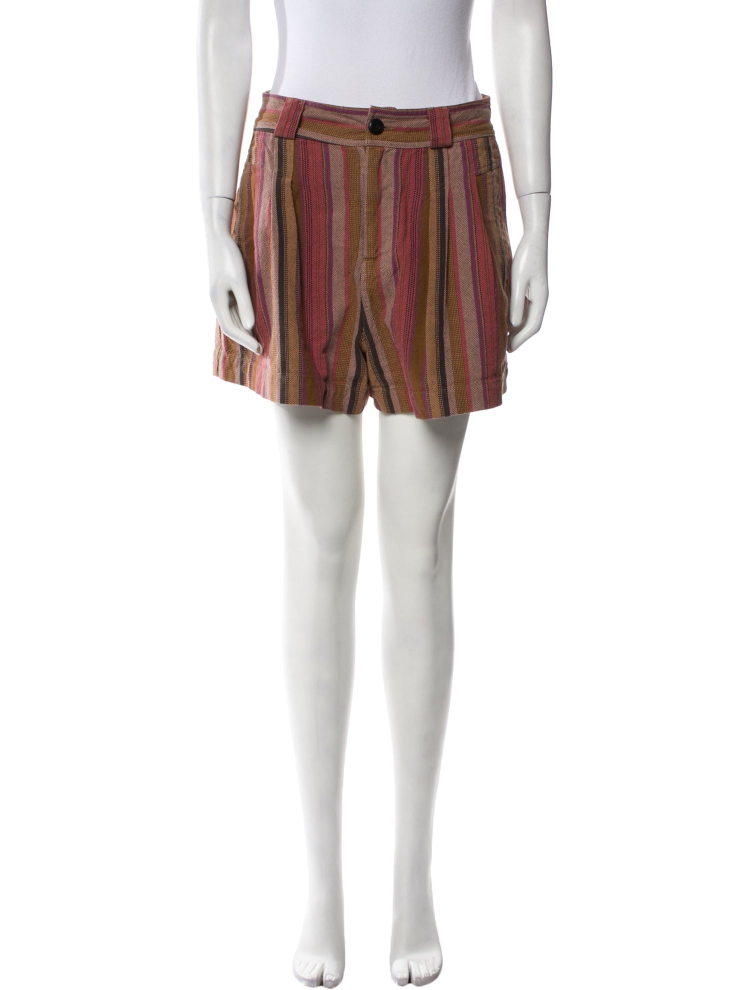 The Great Striped Mini Shorts