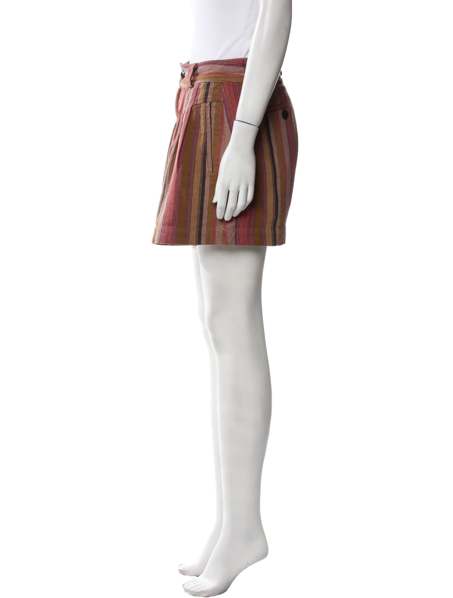 The Great Striped Mini Shorts